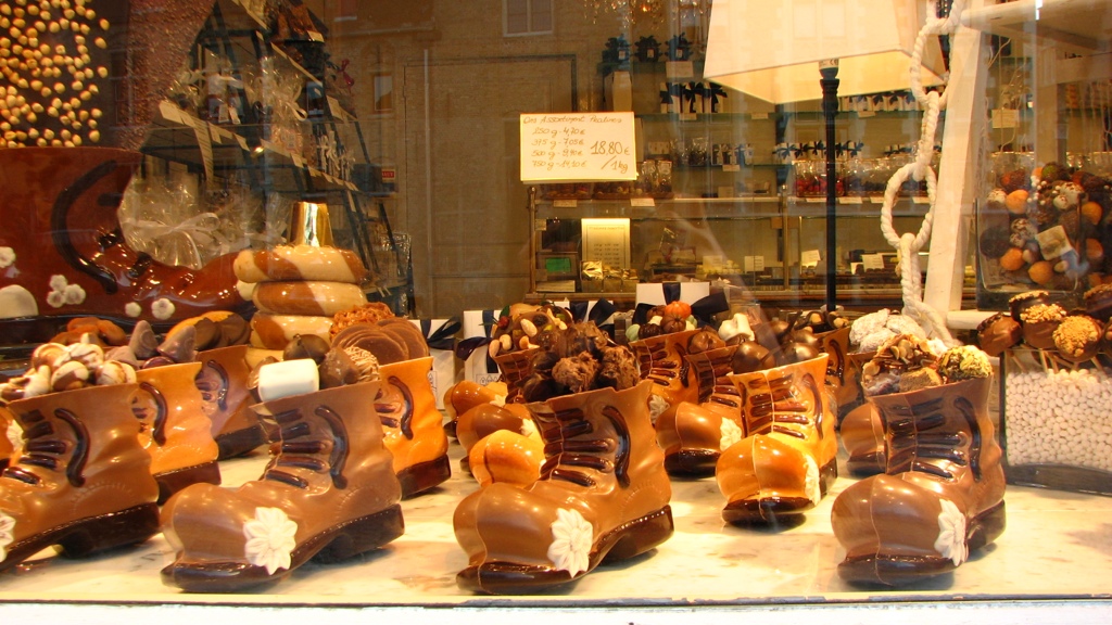 Chocolate shop in Bruges