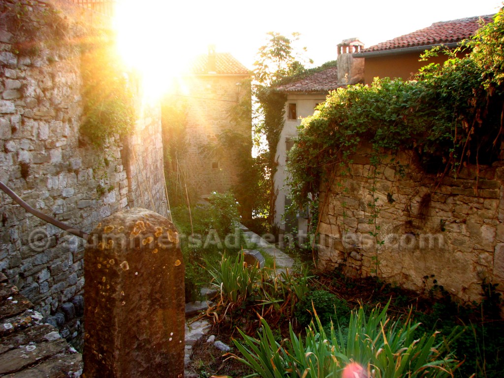 Sun through motovun