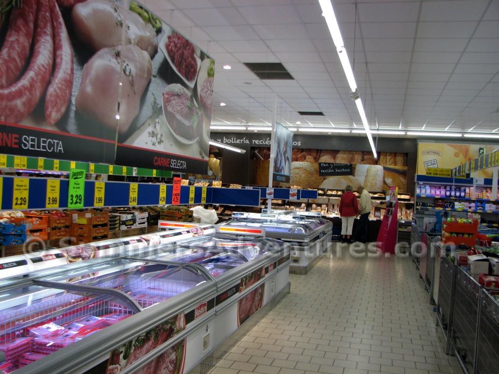 aisle in Lidl