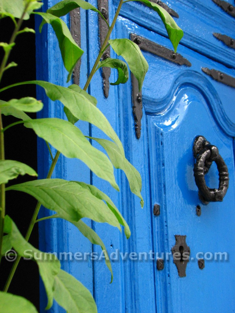 blue door