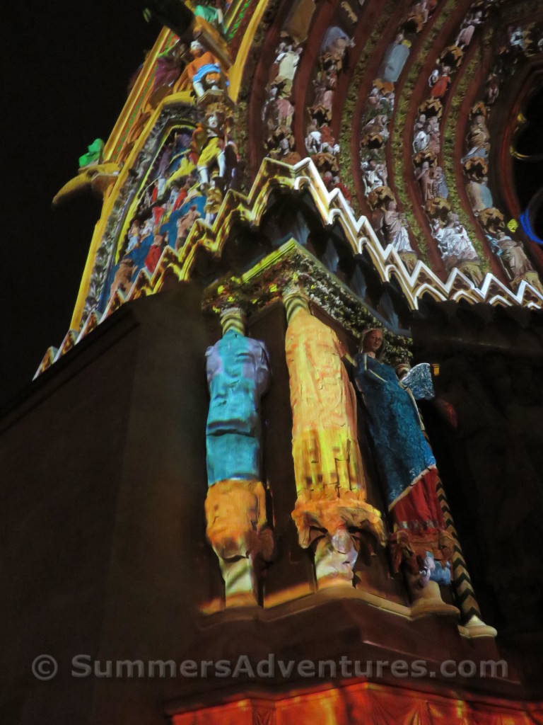 light show in france church