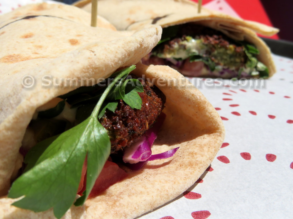 Falafel and man'oushe